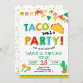 タコビュートザパーティーボーイフェスタ誕生日 招待状 (正面/裏面)