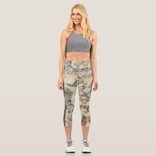 タコビーチアンティークコースタルパンク カプリレギンス (正面)