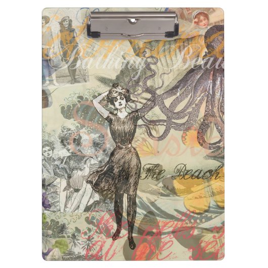 タコビーチアンティークコースタルパンク クリップボード (正面)