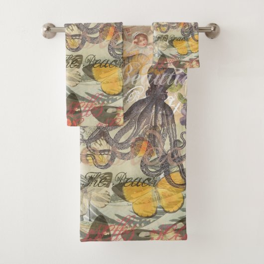 タコビーチアンティークコースタルパンク バスタオルセット (インサイチュ)