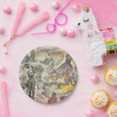 タコビーチアンティークコースタルパンク ペーパープレート (パーティー)