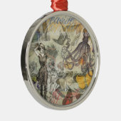 タコビーチアンティークコースタルパンク メタルオーナメント (右)