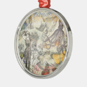 タコビーチアンティークコースタルパンク メタルオーナメント (左)