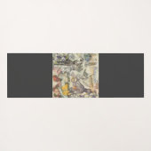 タコビーチアンティークコースタルパンク ヨガマット (裏面(横))