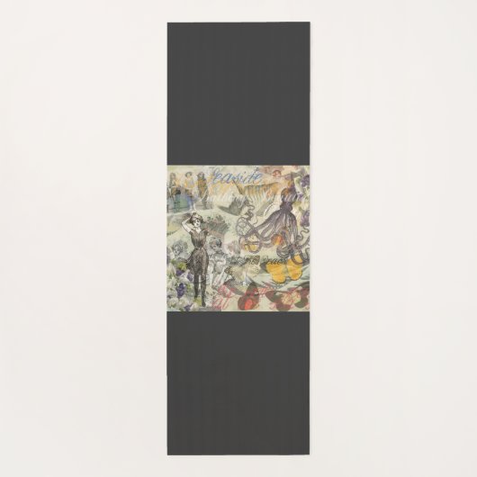 タコビーチアンティークコースタルパンク ヨガマット (裏面)