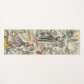 タコビーチアンティークコースタルパンク ヨガマット (正面(横))