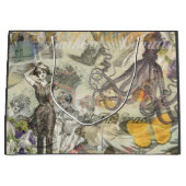 タコビーチアンティークコースタルパンク ラージペーパーバッグ (正面)