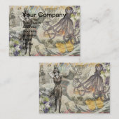 タコビーチアンティークコースタルパンク 名刺 (正面/裏面)