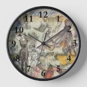 タコビーチアンティークコースタルパンク 壁時計 (正面)