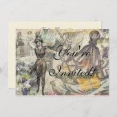 タコビーチアンティークコースタルパンク 招待状 (正面/裏面)