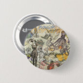 タコビーチバケーションビクトリアンゴシックおもしろい 缶バッジ (正面&裏面)