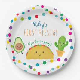 タコファーストテーマ誕生日 ペーパープレート