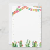 タコフィエスタツインベビーシャワー招待状メキシコ 招待状 (裏面)