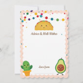 タコフィエスタテーマアドバイス&ウェルウィーズベビーI 招待状 (正面)