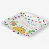 タコフィエスタテーマベビーシャワー ペーパープレート (傾斜あり)