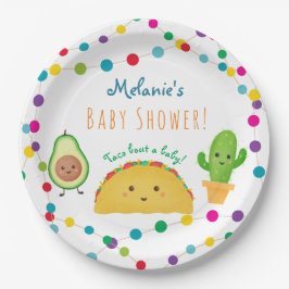 タコフィエスタテーマベビーシャワー ペーパープレート