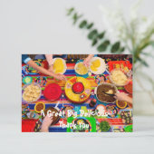 タコフィエスタパーソナライズされたサンキューカード サンキューカード (スタンド正面)