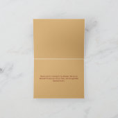 タコフィエスタパーソナライズされたベビーまたはブライダルシャワー サンキューカード (内部)