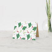 タコフィエスタパーソナライズされたベビーまたはブライダルシャワー サンキューカード (裏面)