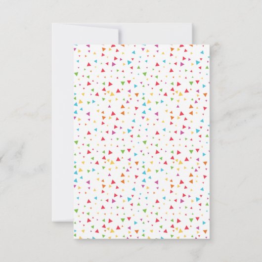 タコフィエスタブックリクエストカード、ベビー用ブックス 招待状 (裏面)