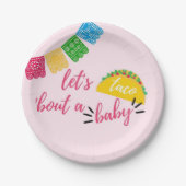 タコフィエスタベイビーシャワーベビーについて ペーパープレート (正面)