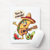 タコフィエスタミットギタールウントヒスパニッシュしゃれているケム マウスパッド (マウス)