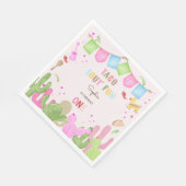 タコフィエスタメキシコおもしろいの誕生日 スタンダードランチョンナプキン (角)