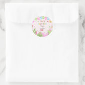 タコフィエスタメキシコおもしろいの誕生日 ラウンドシール (バッグ)