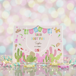 タコフィエスタメキシコおもしろいの誕生日 ラージペーパーバッグ