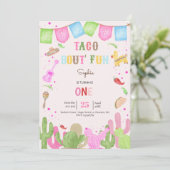 タコフィエスタメキシコおもしろいの誕生日 招待状 (スタンド正面)