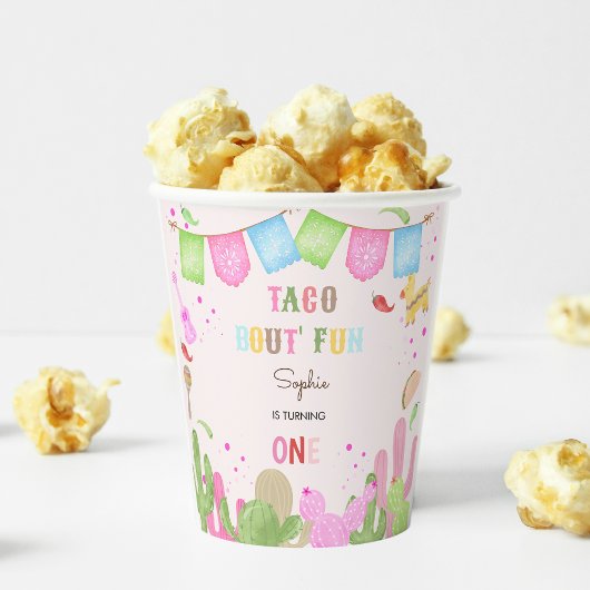 タコフィエスタメキシコおもしろいの誕生日 紙コップ