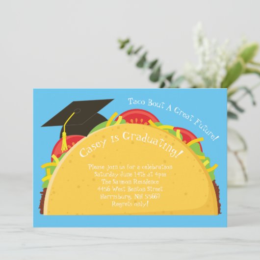 タコフィエスタ卒業パーティメキシコ 招待状 (スタンド正面)