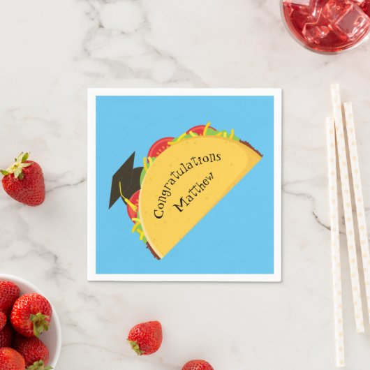 タコフィエスタ卒業パーティー スタンダードカクテルナプキン (インサイチュ)