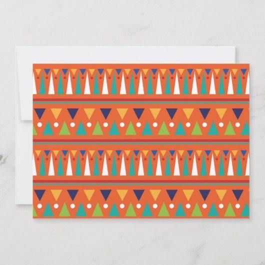 タコフィエスタ誕生日パーティメキシコブライト写真 招待状 (裏面)