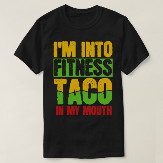 タコフィットネスジムトレーニング Tシャツ (デザイン正面)