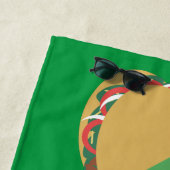 タコフローティングネームグリーンビーチタオル ビーチタオル (インサイチュ)