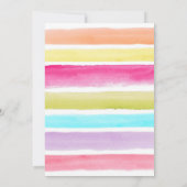 タコブアガールピンクファーストフィエスタ誕生日 招待状 (裏面)