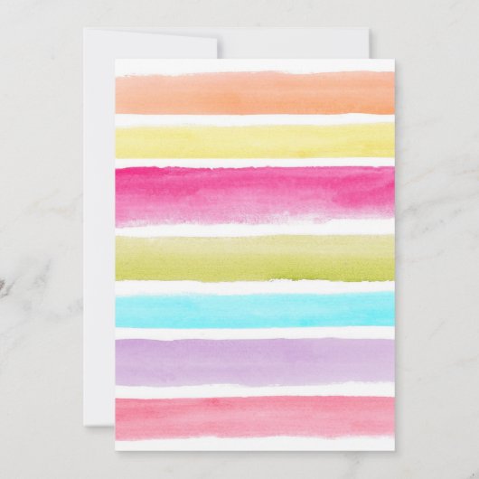 タコブアガールピンクファーストフィエスタ誕生日 招待状 (裏面)