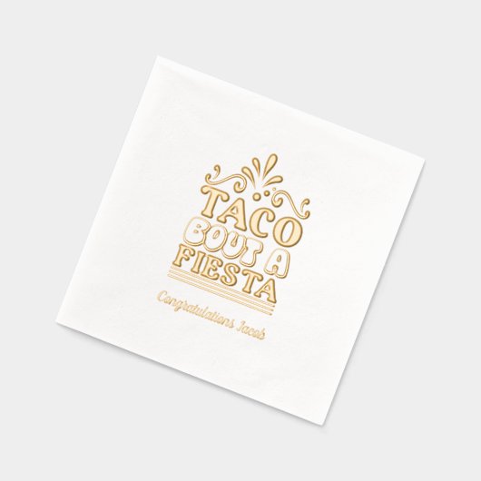 タコブアフィエスタエクセシションパーティー金ゴールドナプキンス 箔ナプキン (左)