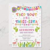 タコブウアスリーエスタ誕生日招待状 招待状 (正面)