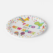 タコブウアニューハウスプレートホワイト ペーパープレート (アングル)