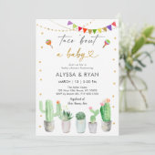 タコブウアフィエスタカボスベビーシャワーベビー 招待状 (スタンド正面)