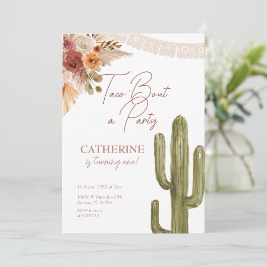 タコブウパーティーフィエスタサボス招待状 招待状 (スタンド正面)