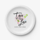 タコブウラブブライダルシャワー ペーパープレート (正面)