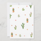 タコブオブアベビーフィエスタベイビーシャワー 招待状 (裏面)