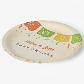 タコブオブアベビーフィエスタベビーシャワー紙プレート ペーパープレート (アングル)