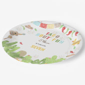 タコブト'おもしろいフィエスタメキシコ誕生日 ペーパープレート (アングル)