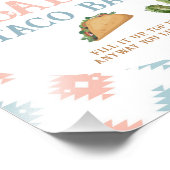 タコブベビーブルーとピンクタコバーサイン フォトプリント (角)