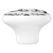 タコブルーアンドホワイトシー海テーマビーチハウス セラミックノブ (側面)