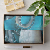 タコブルーウォーターカラー詳細 薄葉紙 (ギフト)